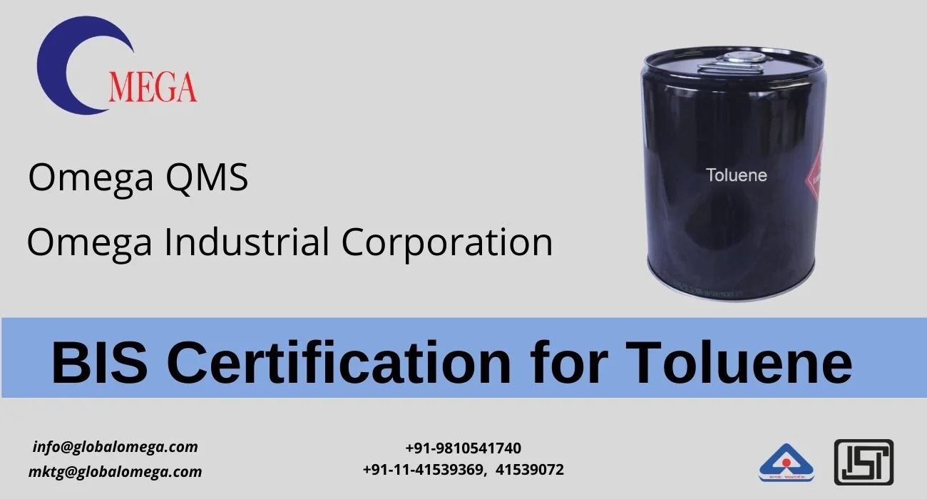 Quality Control Order for Mandatory BIS Certification of Toluene