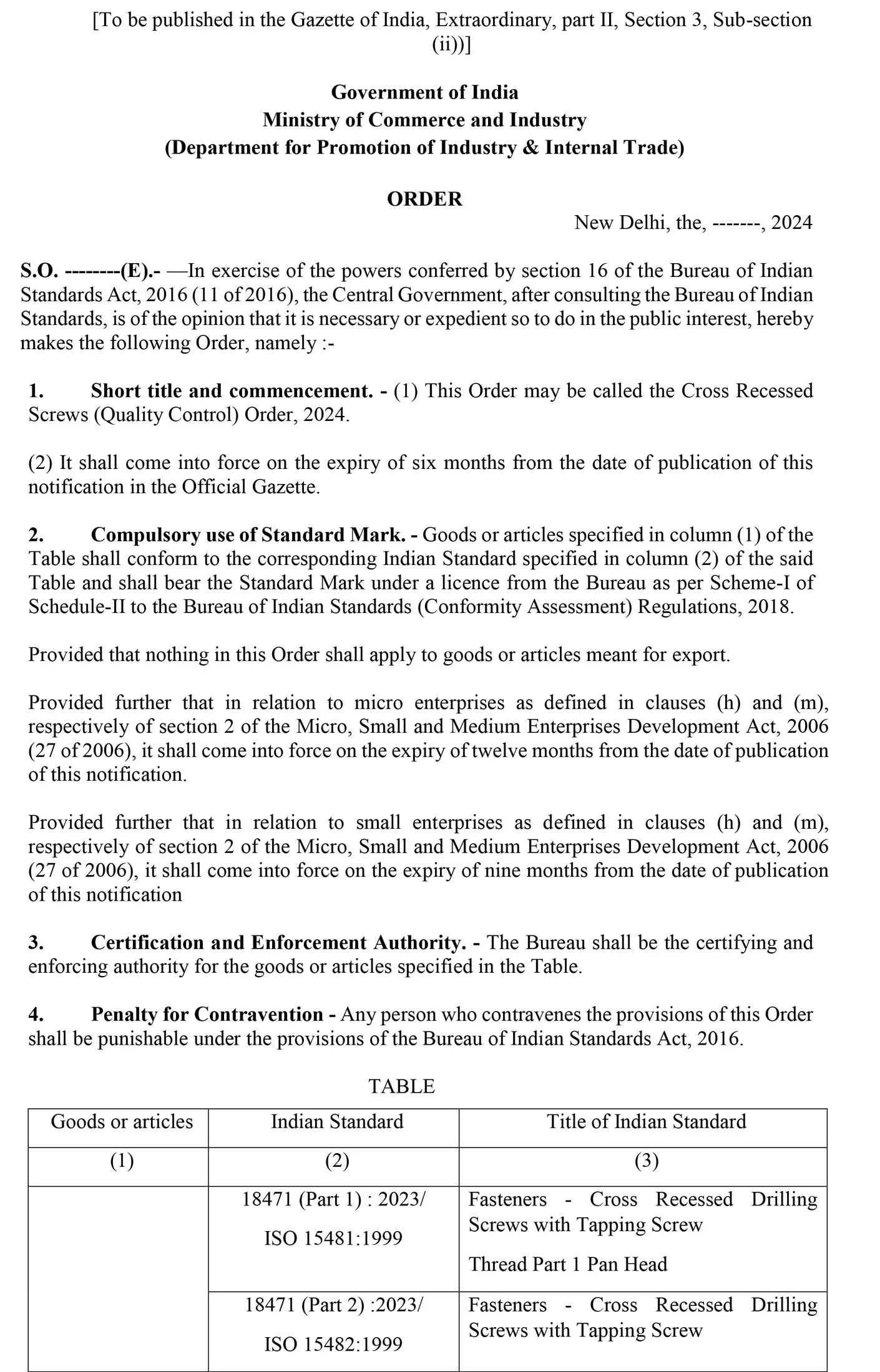 QCO Cross Recessed Screws Page 1